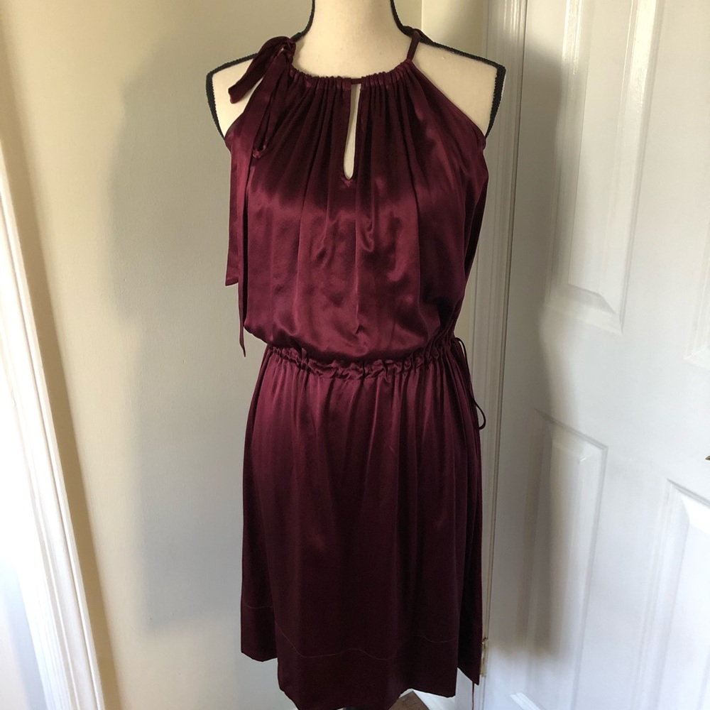 BCBG Max Azria Deep Berry silk dress, S